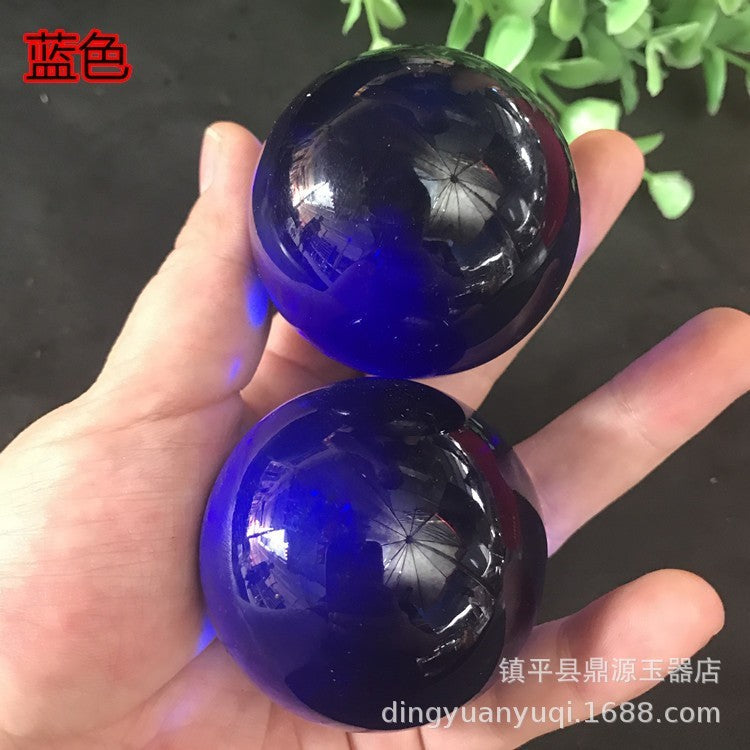 Crystal Glass Handball Fitness Multi-color Decoration Home